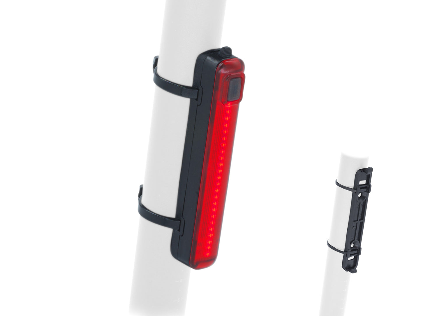 AUTHOR Světlo zad. A-Stake L USB 20 lm R (černá/červené-sklo)