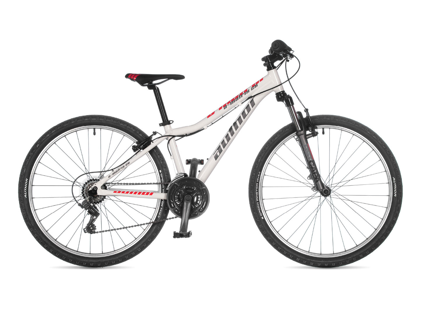 AUTHOR A-Matrix 26 2023-24 13,5" bílá/stříbrná/červená dětské 26"kolo