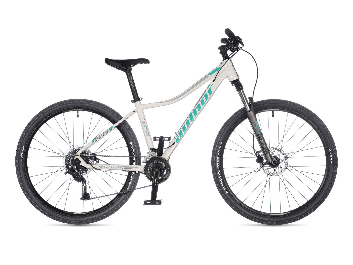 AUTHOR Pegas 27,5 ASL 2023-24 14" bílá/stříbrná/zelená dámské MTB 27,5"kolo