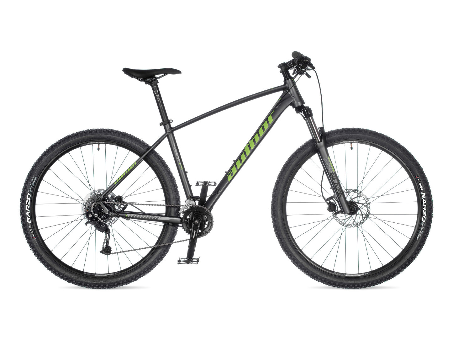 AUTHOR Pegas 29 2023-24 17" šedá-matná/zelená MTB 29"kolo