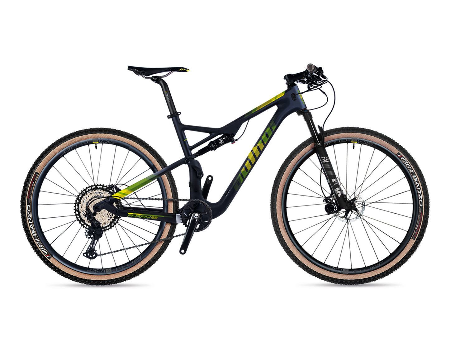 AUTHOR A-Ray 29 Team 2023-24 17,5" karbon-matná/žlutá-neon FSX XC kolo
