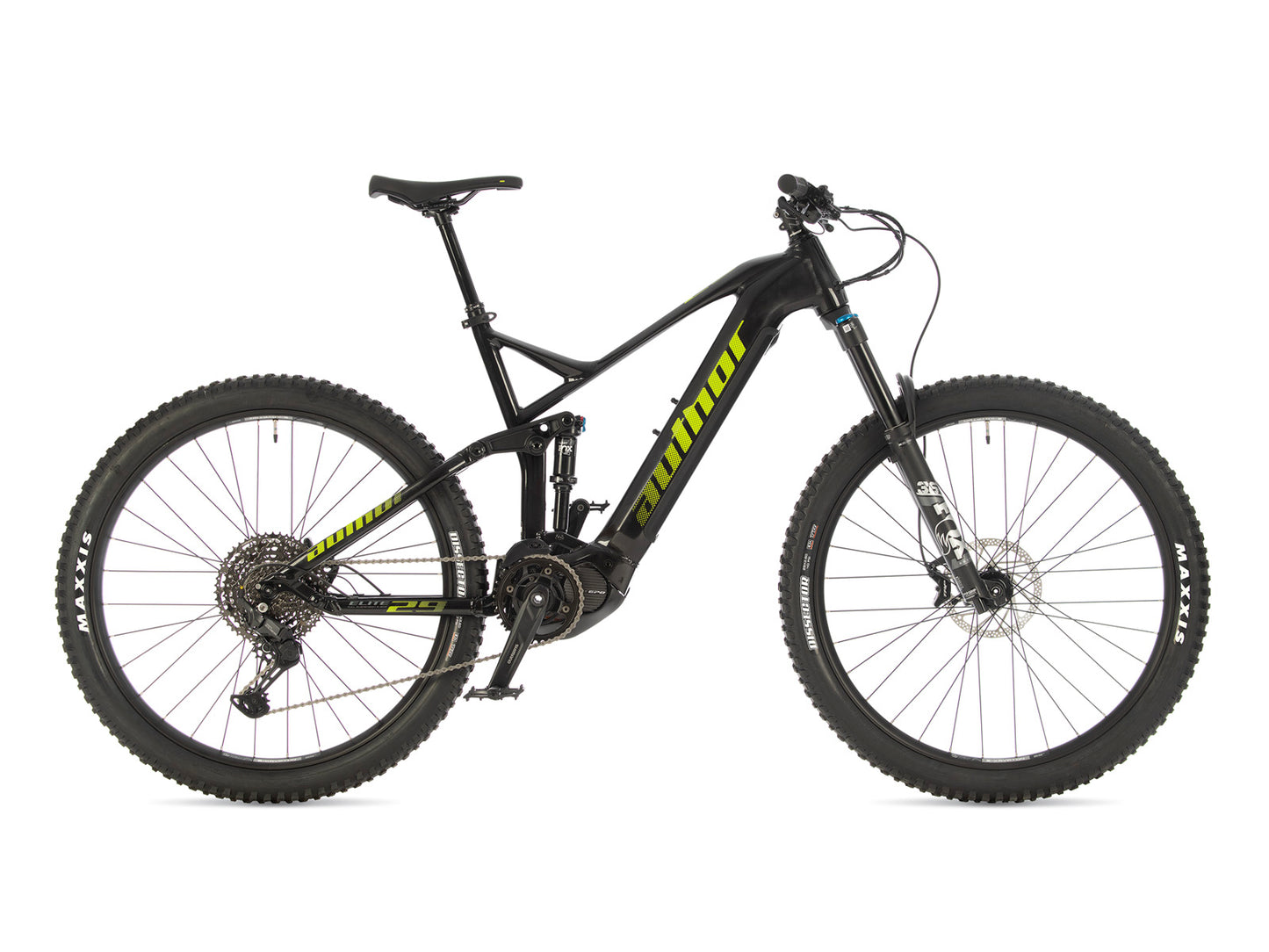 AUTHOR Elite 29 2025 18" černá/limeta MTB E-kolo