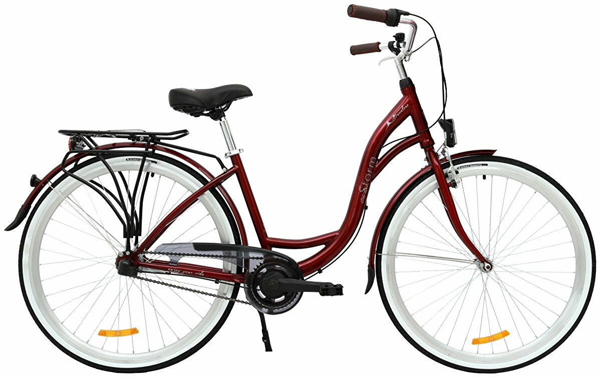 kolo STORM Barcelona 28" 3sp. 17" bordó