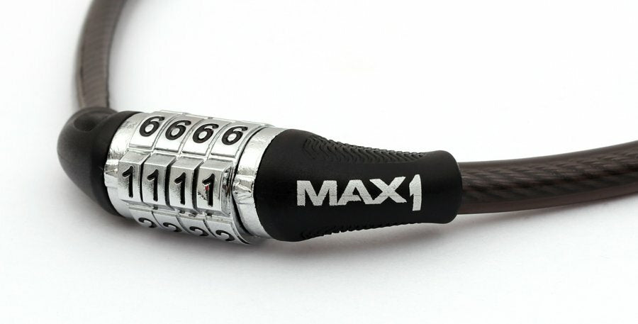 zámek lanko MAX1 650x8 mm černý kódový