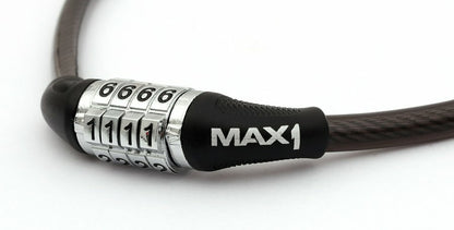 zámek lanko MAX1 650x8 mm černý kódový