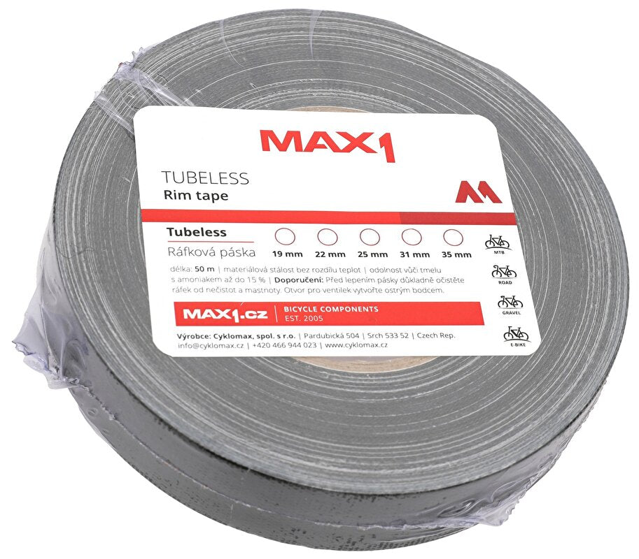 ráfková páska MAX1 Tubeless 22 mm 50m